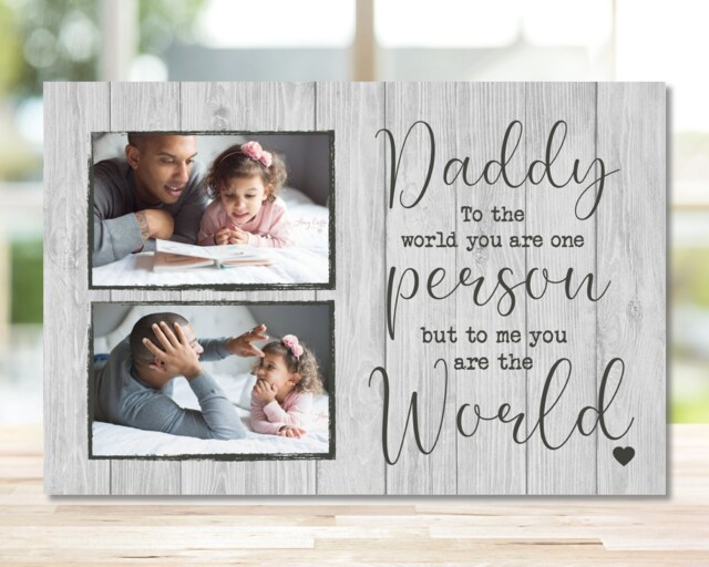 Daddy Gift, Gift For Dad Father's Day, First Fathers Day Photo New Custom Frame - image 1