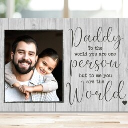 Daddy Gift, Gift For Dad Father's Day, First Fathers Day Photo New Custom Frame - thumbnail 2
