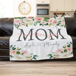 Christmas Gift For Mom, Grandma & Mom Present, We Love You Blanket, From Kids Wife, Grandparent - thumbnail 3