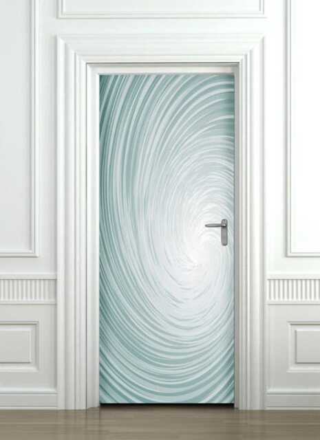 Abstract Art Wall Decal, Infinity Door Sticker, Wallpaper, Mural, Decor Bedroom Living Room Home Decor, Covering