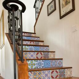 Carrelage Stickers, Stair Adh??sif Carrelage, Riser, Mosaic Wall Art, Tile Decal, Pack Of 24 - Skuscpttn3 - thumbnail 1