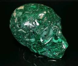 Malachite Skull - thumbnail 4