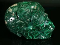 Malachite Skull - thumbnail 1