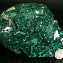 Malachite Skull - thumbnail 2