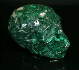 Malachite Skull - thumbnail 3