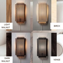 Japanese Wood Wall Lamp Plug-In Sconce For Bedroom, Living Room & Minimalist Spaces - thumbnail 3