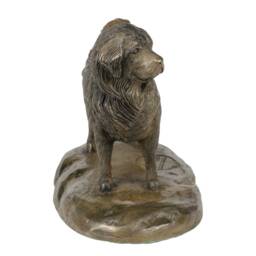 Tibetan Mastiff, Dog Wooden Base Statue, Limited Edition, Artdog - thumbnail 3