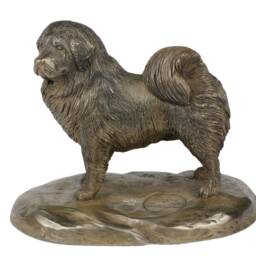 Tibetan Mastiff, Dog Wooden Base Statue, Limited Edition, Artdog - thumbnail 2