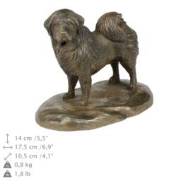 Tibetan Mastiff, Dog Wooden Base Statue, Limited Edition, Artdog - thumbnail 1