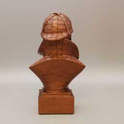 Sherlock Holmes Figurine Bust, Antique Bronze Finish, Size 5.5 Inch Tall, Detailed Features, Entirely Handcrafted - thumbnail 4