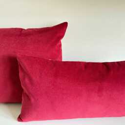William Morris - Strawberry Thief Red /Red Velvet Fabric 16 - thumbnail 3