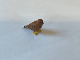 Kestrel Miniature, Tiny Animal Figurine, Dollhouse Decor, Diorama Accessory, Bird, Wild Life, Falcon Decor - thumbnail 1