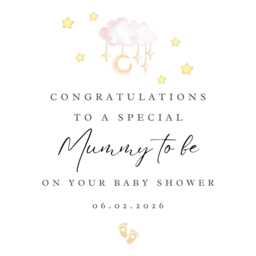 Personalised Baby Shower Candle Gift Hamper Card Cards Gifts Print W - thumbnail 4