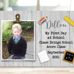 First Day At School Frame, 1st Preschool, Kindergarten Playgroup Nursery Frame Gift, Photo Keepsake - thumbnail 2