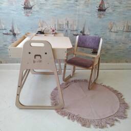 Adjustable Montessori Kids Art Play Table & Chair Set With Chalk Blackboard, Clear Acrylic Board & Sandbox For Learning/ Furniture - thumbnail 4