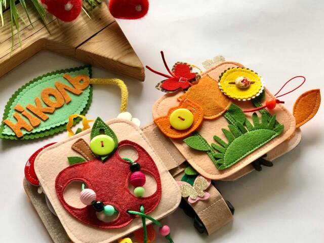 Quiet Book , Quiet From 1 Year To 3 Years, Educational Felt Book, Felt Busy Book, Baby Activity Book. Activity Toys - image 1
