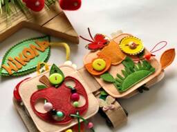 Quiet Book , Quiet From 1 Year To 3 Years, Educational Felt Book, Felt Busy Book, Baby Activity Book. Activity Toys - thumbnail 1