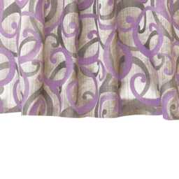 Purple Scrolls Jacquard Weave Curtain Panels - Rod Pocket, Grommet, Box Pleat, Three Pinch Tab Top & Plain Ring Top - thumbnail 3