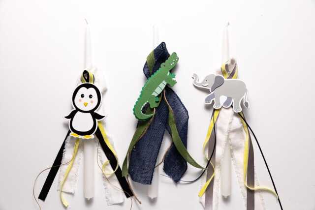 Animal Easter Candle Penguin, Alligator, Or Elephant Lambada - image 1