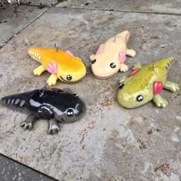 Axolotl Christmas Ornament 4 Colors To Choose From - thumbnail 2