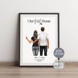 Our First Home Gift, Couple Personalised Gift For Husband, Wife, Valentines - thumbnail 2