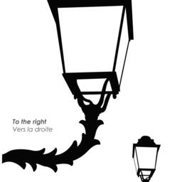 "Parisian Street Lamp Wall Decal 19Th Century French Style - 24"" X 15" - thumbnail 3