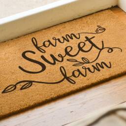 Farm Sweet Door Mat - Farmhouse Doormat Housewarming Gifts Welcome Adventure Gift - thumbnail 2