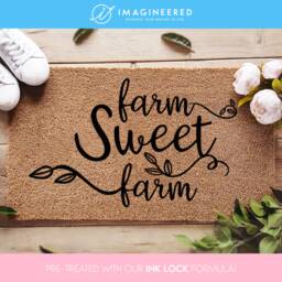 Farm Sweet Door Mat - Farmhouse Doormat Housewarming Gifts Welcome Adventure Gift - thumbnail 1