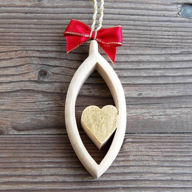 Tears With Heart Wooden Golden Wall Window Decoration Ornament, Unique Gifts For Women - image 1