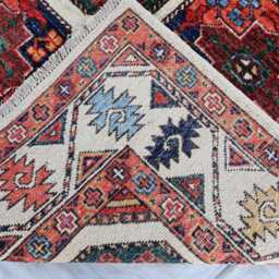 4'1x5'9 Handmade Medallion Wool Small Rug, Kazak Farmhouse Brand New Afghan Luxury Design Bedroom Livingroom Office D??cor Rug - thumbnail 4