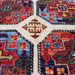 4'1x5'9 Handmade Medallion Wool Small Rug, Kazak Farmhouse Brand New Afghan Luxury Design Bedroom Livingroom Office D??cor Rug - thumbnail 3