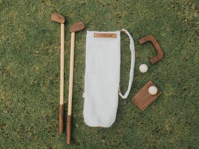 Personalized Wooden Golf Set For Kids, Outdoor Toy Game, Children's Sports Gift, Toddler Activity, Birthday Gift Idea - image 1