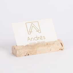 Travertine Business Card Holder, Stone Wedding Place Holders, Stand, Display Menu Marble Photo Jewelry - thumbnail 1