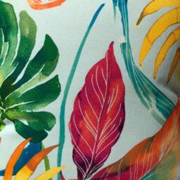 "Tropical Leaf Vibrant Duck Egg Pink Cushion Cover 16"" 18"" 20"" 22" - thumbnail 3