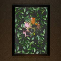Wild Botanical Skull Print - Gothic Home Macabre Art Gallery Wall By The Blackened Teeth - thumbnail 2