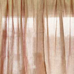 striped Cotton Linen Blend Valance, Cafe Curtains, Small Size Kitchen Curtains Set Of Two Panels - thumbnail 2