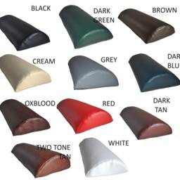 Firm Faux Leather Back Support Lumber & Hanging Armchair Sofa Headrest Bolster Cushions - thumbnail 3