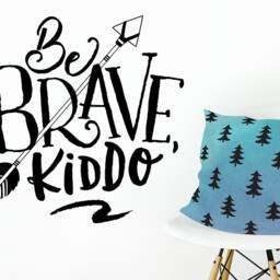 Be Brave Kiddo Wall Decal - Kids Room Decal, Nursery Removable Sticker, Vinyl Tribal Arrow - thumbnail 3