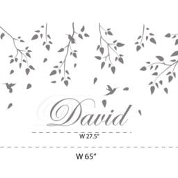 Wall Decals For Nursery Baby Room Designs Tree Branch With Birds Stickers Bedrooms Decor Art By Decalisland -Tree Sd 045 - thumbnail 2