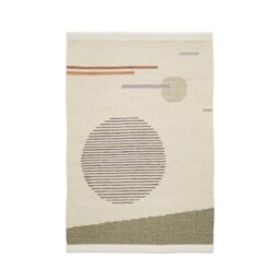 Textile Wall Hanging Sun #106 - Handwoven Wool Kilim Geometric Landscape Natural Dyed Artwork Hand Made Tapestry Rug in Poster Size B2 - thumbnail 3