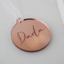 Personalised Christmas Bauble Ornament Personalized Name Baubles Secret Santa Gift Decoration - thumbnail 2