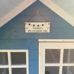 Personalised Nautical Navy Pink Playhouse Sign/Kids Sign/ Spiel Haus/ Playroom Signs// - thumbnail 2