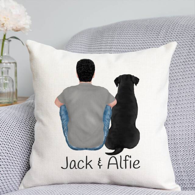 Customisable Dog Cushion - Custom Cushion Owner Gift Owner- Dad - image 1