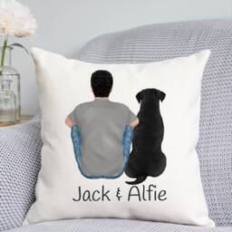 Customisable Dog Cushion - Custom Cushion Owner Gift Owner- Dad - thumbnail 1
