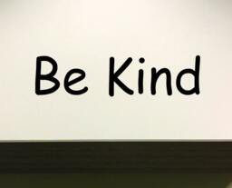 Classroom Wall Decal, Decor, Be Kind Decor Sign - thumbnail 1