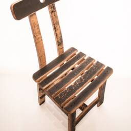 Oak, Scotch Whisky Barrel Stave Dining Chair - thumbnail 3