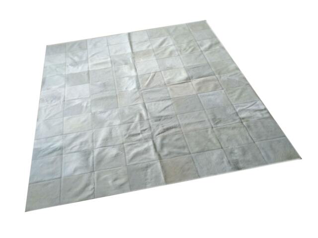 "Cowhide Patchwork Rug. White Amazing Design 5.2 Ft X 6.6 Ft 8 " - image 1
