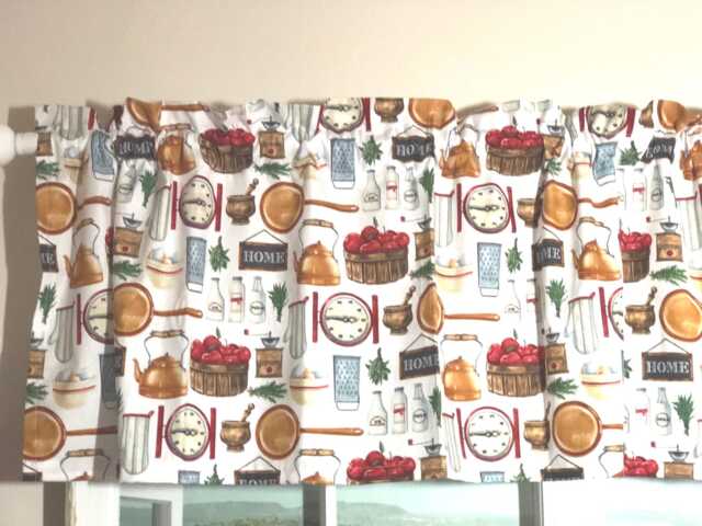 Farmhouse Kitchen Valance ~ 42 Inches Wide - image 1