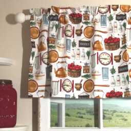 Farmhouse Kitchen Valance ~ 42 Inches Wide - thumbnail 3