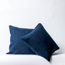 Set Of 2 Washed Linen Pillow Covers European Flax, Envelope Closure